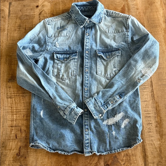 Zara Jackets & Blazers - Zara Blue Denim Jacket